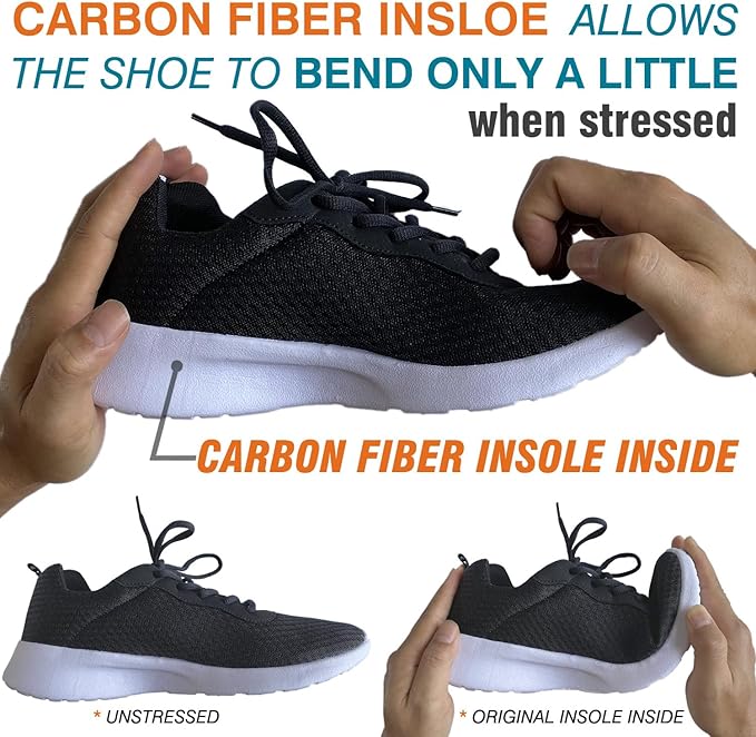Carbon Fiber Insole, Rigid Insert for Foot Arthritis, Mortons Toe, Turf Toe, Hallux Limitus, Hallux Rigidus, 1 Piece 26.5cm(Fit Women's Size 11, Men's 10)