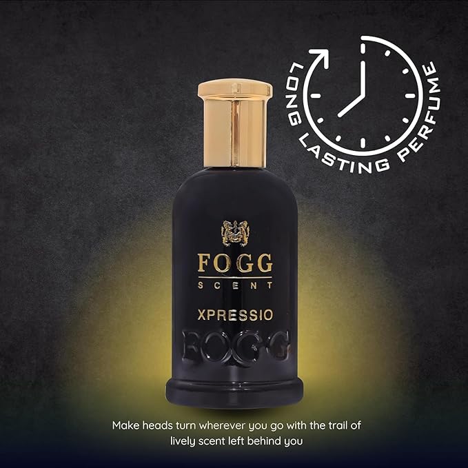 Fogg Scent Xpressio Eau de Parfum for Men | Fresh Aromatic Perfume | Modern Fragrance with Grapefruit, Sage & Patchouli | Long Lasting EDP | Ideal for Office, Party & Daily Wear | 3.38 oz (100 ml)