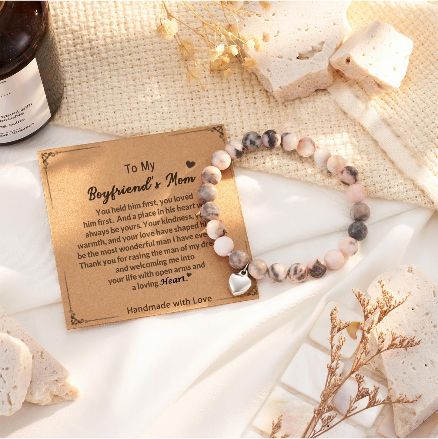 HGDEER Gifts for Boyfriends Mom, Christmas Birthday Mothers Day Gifts Present Jewelry Bracelets for My Boyfriends Mom