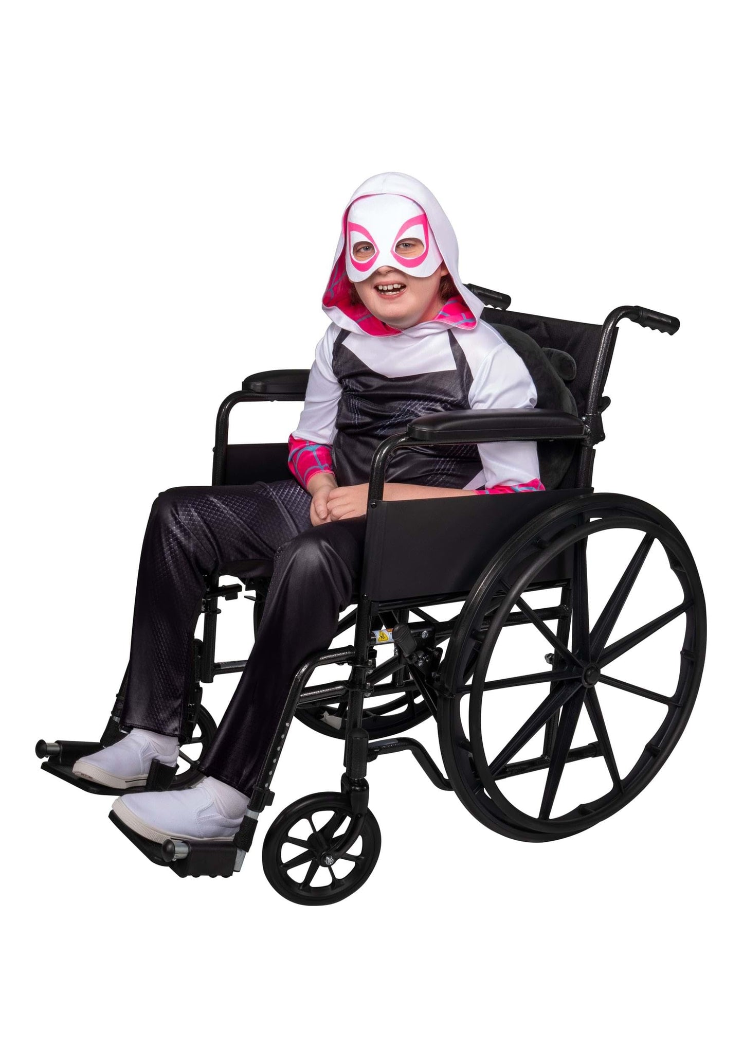 Marvel Spider-Gwen Official Youth Adaptive Costume - Costumes with Adaptive Features (Wheel Cover Sold Separately) (S) Multi