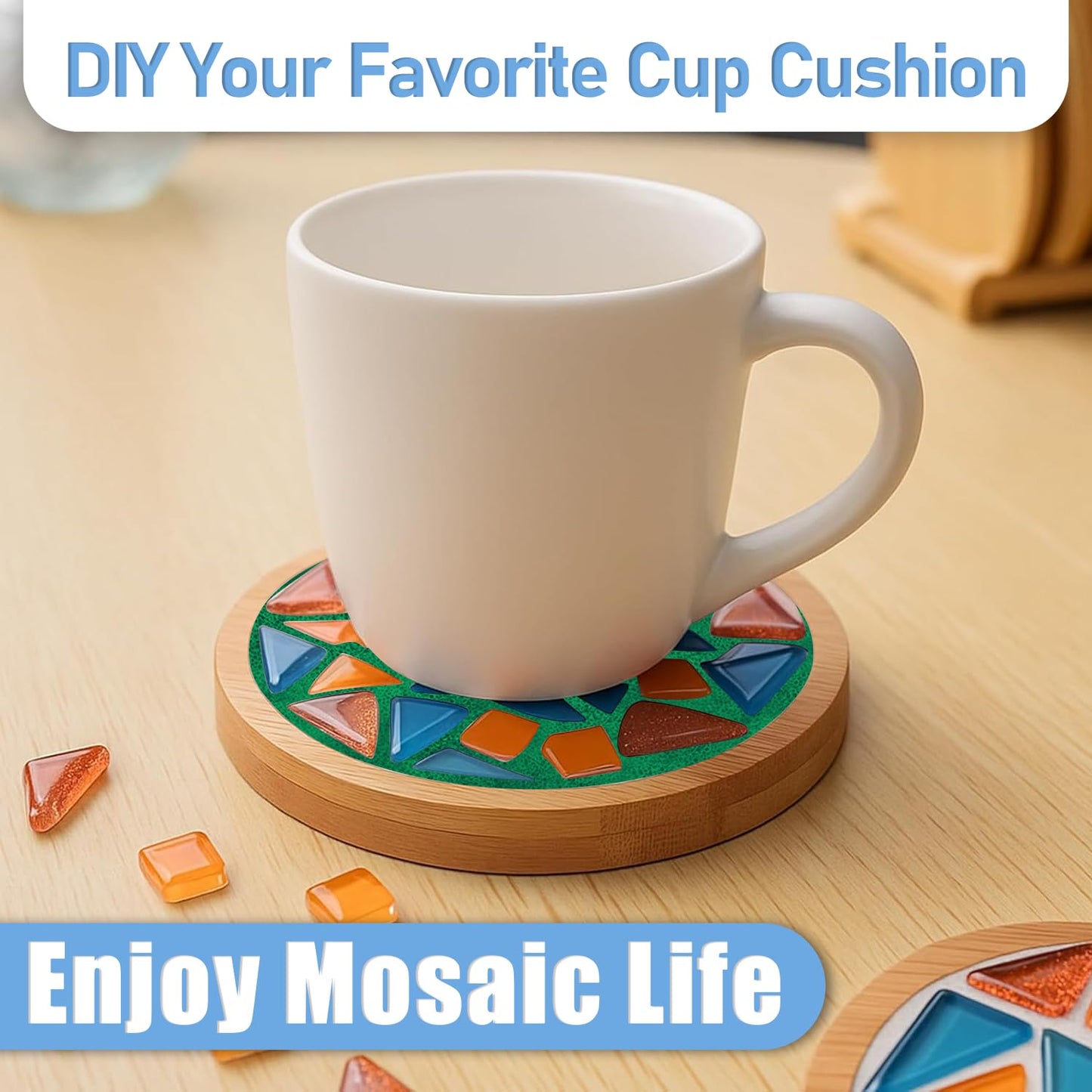 Mosaic Crystal Grout, Mosaics Tile Tools, Mosaic Tile Accessories – Essential for Handmade Grouting and Perfect for DIY Craft Projects (Green, 4.5oz)
