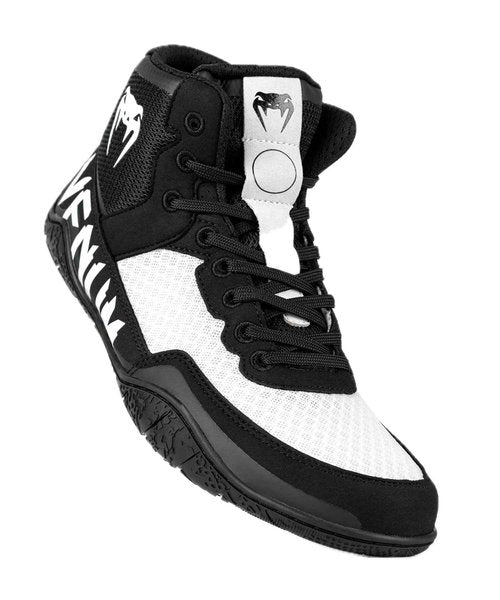 Venum Men's Women's Wrestling Boxing Elite Shoe - Black/White