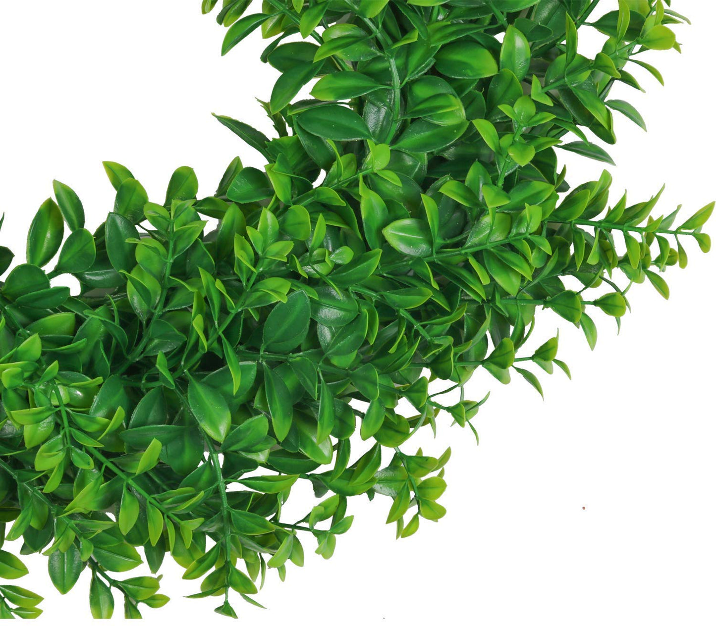 U'Artlines 17inch Front Door Wreaths Artificial Spring Summer Greenery Hanging Garland for Home Wedding Wall Window Decoration (17'inch Boxwood,1)
