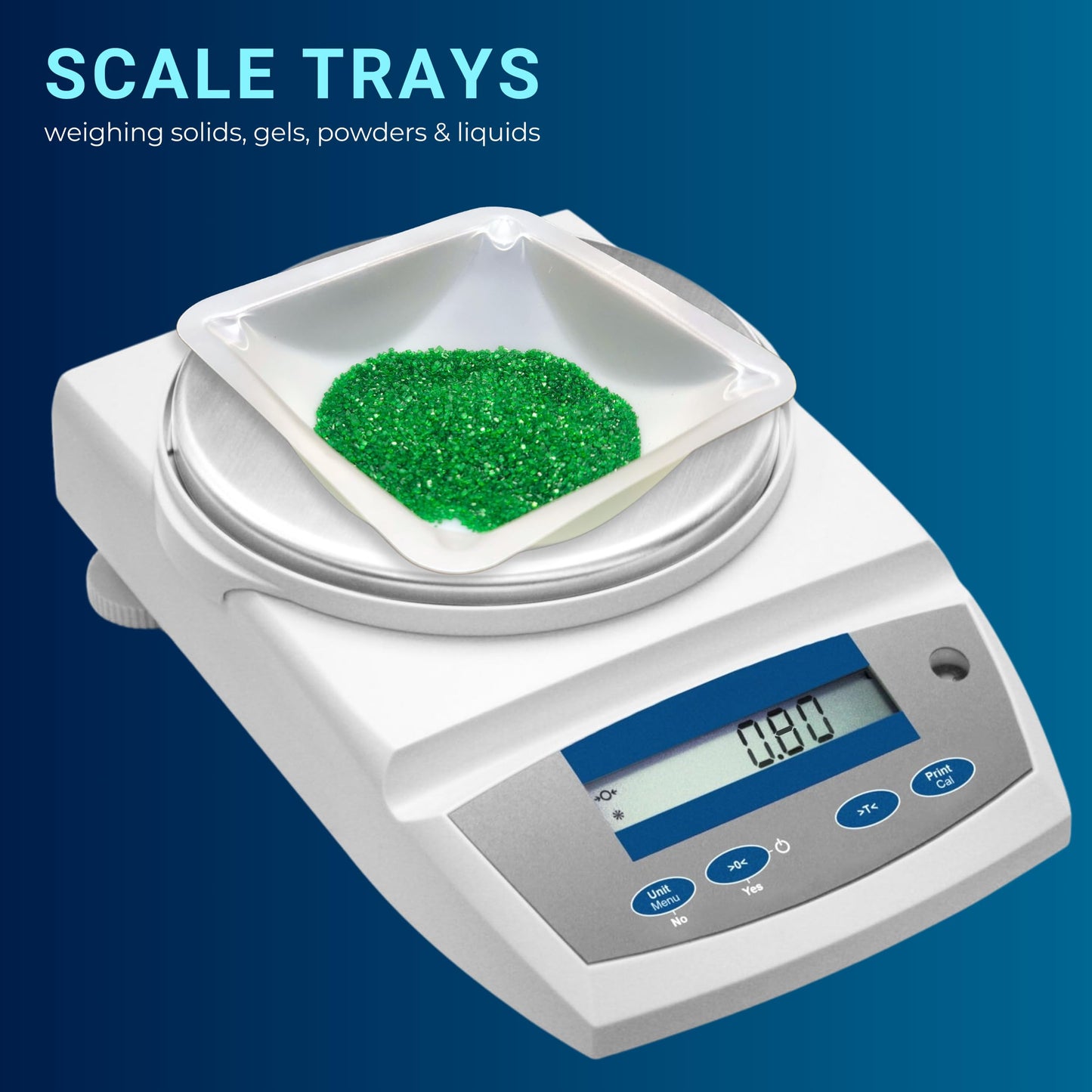 Weigh Boats Medium (100ml, 125 Pack) Disposable Plastic Trays for Scale, Anti-Static Square Tray Weighing Dishes, Polystyrene Lab Dish for Powder Weight, Mixing Epoxy, Food Sample Container, Pour Boat