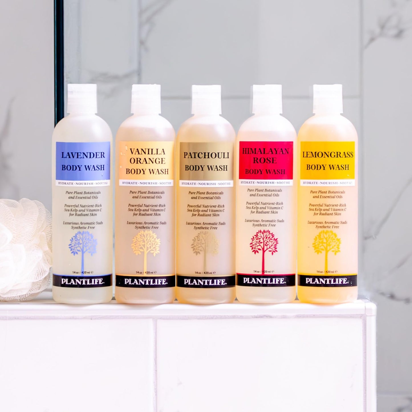 Plantlife Himalayan Rose Body Wash - GMO and Gluten Free Gentle and Moisturizing Body Wash That Contains Only Ingredients Straig