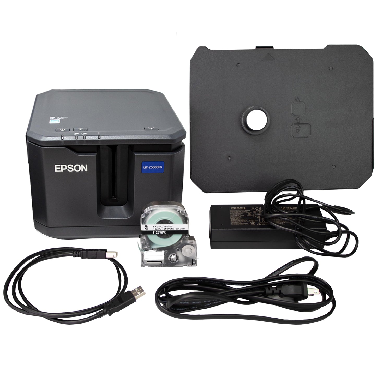 LABELWORKS Epson LW-Z5000PX Industrial Label Maker - Complete Printer Kit with Accessories, PX 147' Bulk Label Rolls, Desktop Printer
