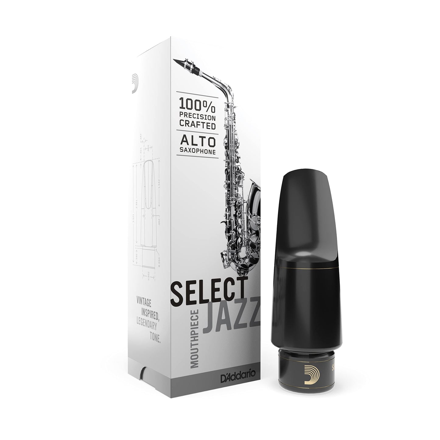 Daddario Woodwinds Select Jazz Alto Saxophone Mouthpiece - D5M - Mouthpiece For Alto Sax