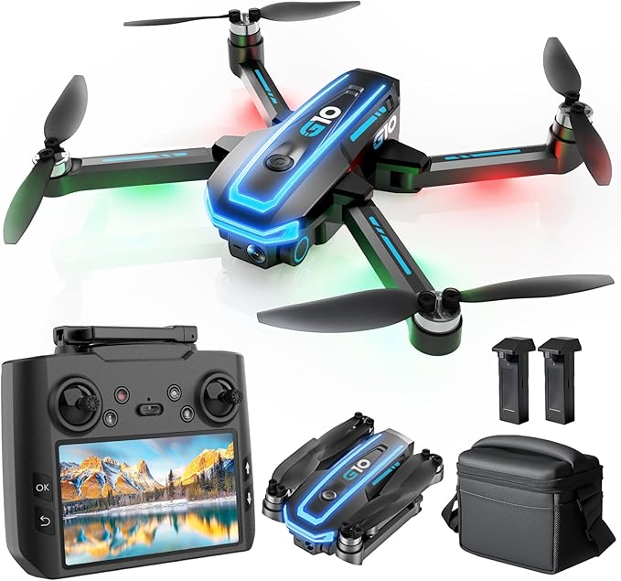 GPS Drone with 4K HD Camera for Adults,4.5 inch HD Screen on Remote Controller,FPV RC Drones with Auto Return, Follow Me a...