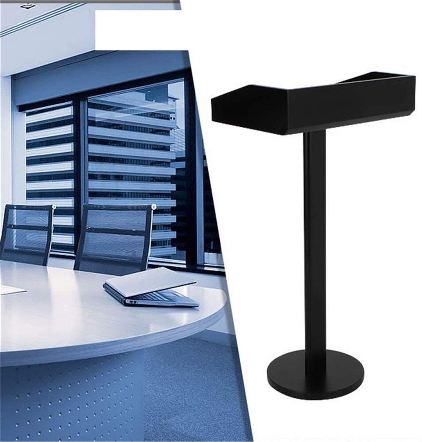LaseVe Lectern Podium Stand, Lectern Free-Standing Floor Standing Pulpit Hotel Restaurant Entrance Podium Welcome Table Speaking Stage Master of Ceremonies for Church School Presentation