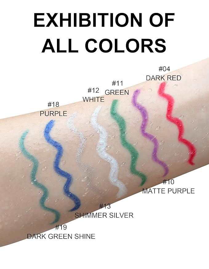4PCS Matte Purple Eyeliner Pencil, Waterproof Smudge Proof Long-lasting, High-Pigmented Colorful Eye Liner Pencils, Retractable Eyeliner