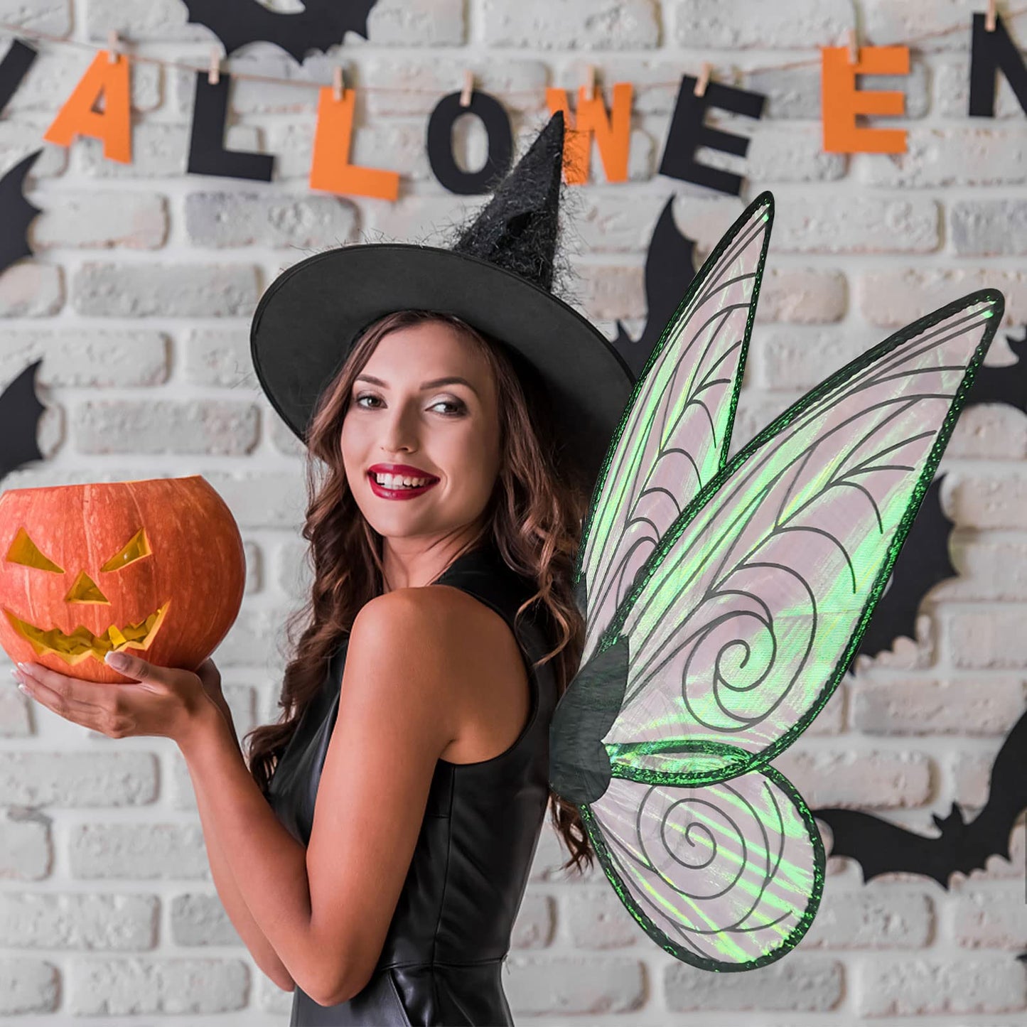 U-Goforst Fairy Wings for Adults Women Butterfly Wings for Girls Angel Wing Halloween Costume Dress Up Cosplay