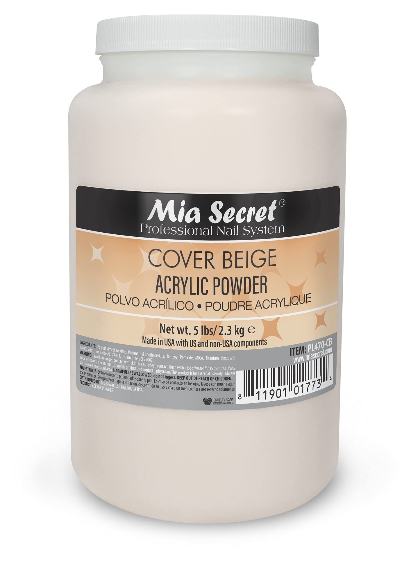 Mia Secret Acrylic Powder - 5 LBS (Cover Beige)