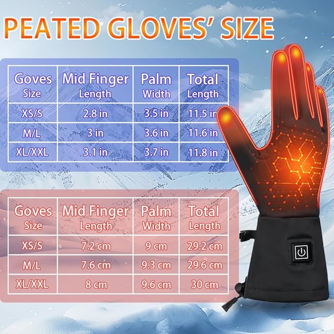 Rechargeable Hand Warmers, Portable Graphene Heated Gloves Handwarmers Bag with 10000MAH Power Bank&3 Heat Modes, Fast Electric Heating Pad Pouch Muff for Men,Pain Releif,Gift, Golf,Camping&Fishing
