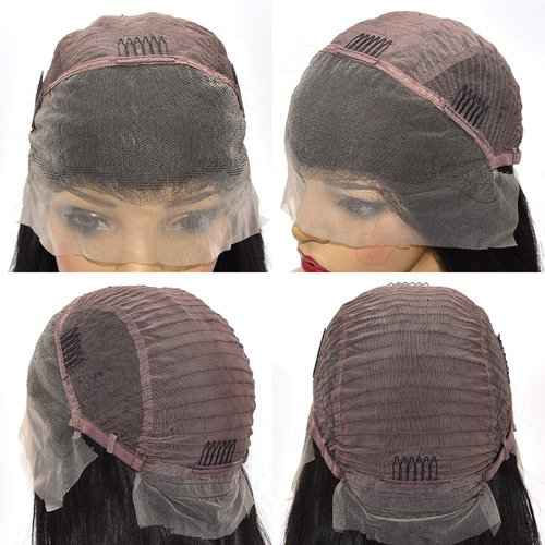 Derun Ombre Curly 13×4 Lace Front Wigs Human Hair Lace Frontal Wig 1B/30 Remy Hair for Black Women (22Inch, 1b/30, 13×4 Lace)