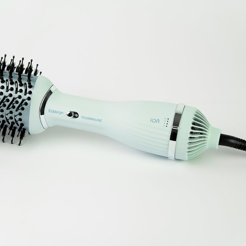 Taiff - Blow Dryer Brush | 2-in-1 Volumizing Hot Air Brush with Ion & Tourmaline Technology | 1200W DC Motor for Fast Drying & Styling | Detachable Head, Advanced Bristles, Monovolt Safety