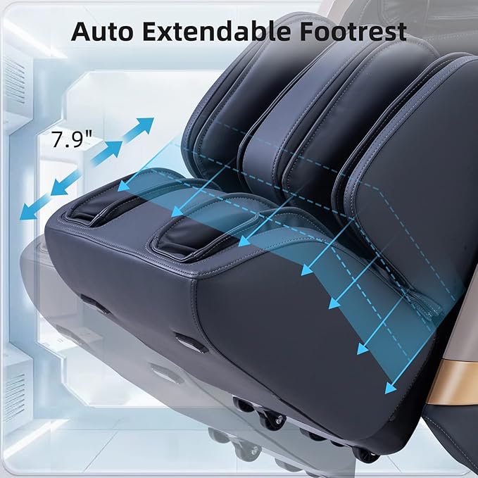 MassaMAX MT339 4D Massage Chair, Full Body Shiatsu Recliner with Auto Extendable Footrest, Zero Gravity, SL Track, Deep Yoga Stretch,15 Modes, AI Voice Control, Foot Rollers, and Heating (Magic Black)