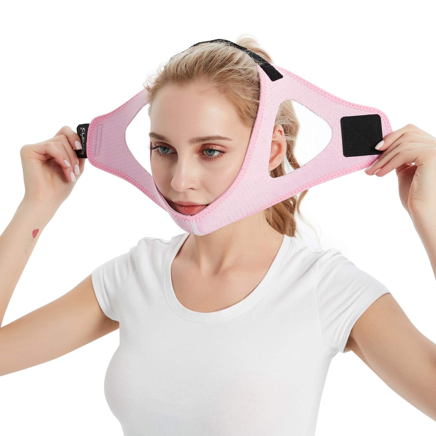 Anti Snoring Chin Strap for CPAP Users (Pink)