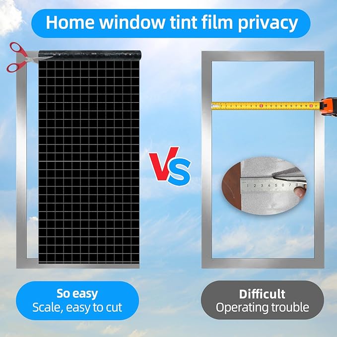 Blackout Window Film，Sun Blocking Window Privacy Cover for Glass Removable Darkening Dark Black Out Window Cover Tint Shades for Home Day Sleep Light Blocker（ Black Rainbow 23.6 x 78.7 in）