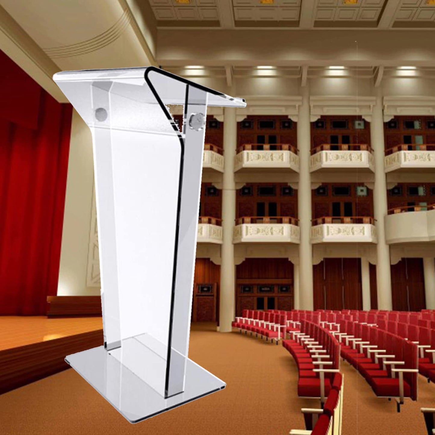 Lectern Podium Stand,Vertical Podium School Training Lecture Church Event Celebration Host Stage Hotel Reception Desk
