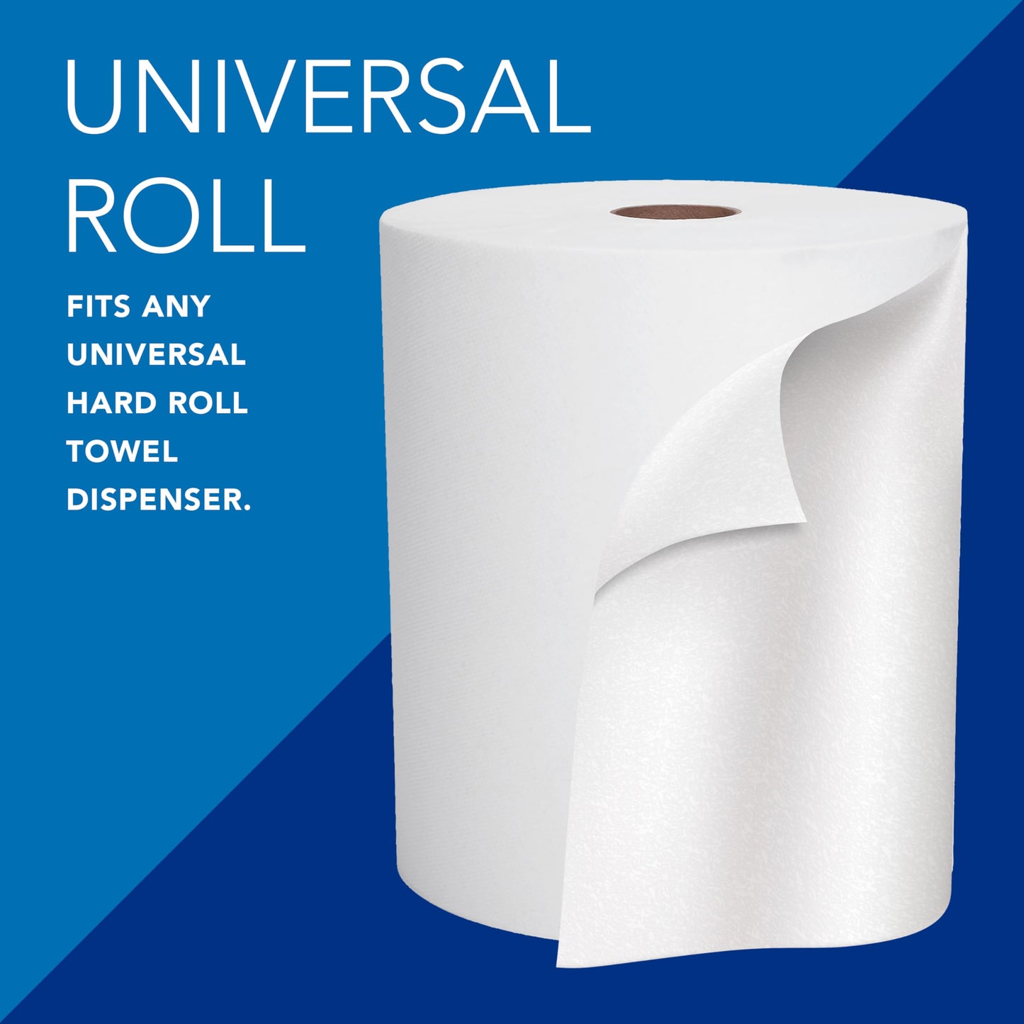 Scott Professional Essential Universal High-Capacity Hard Roll Paper Towels, Bulk (02000), Hardwound 1.75" Core, White, Compact for Easy Storage (6 Rolls at 950' Each, 5,700'/Case)