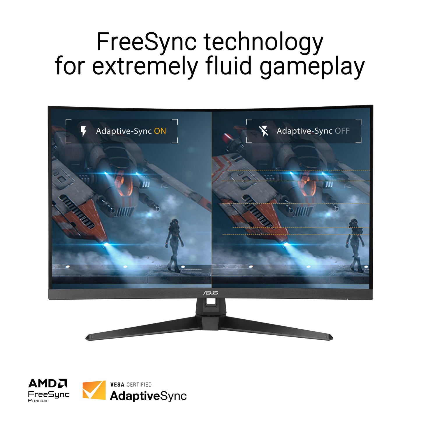 ASUS TUF Gaming Series 5 32” 1080P Curved Monitor (VG32VQM5AZ) - Full HD, 1500R, 240Hz, 0.5ms, Extreme Low Motion Blur Sync, FreeSync Premium, 120% sRGB, DisplayWidget, 3 yr Warranty