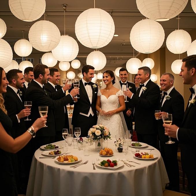30x Battery Operated LED Party Lights Seasonal Lighting for Balloons Paper Lanterns, Waterproof - Warm White