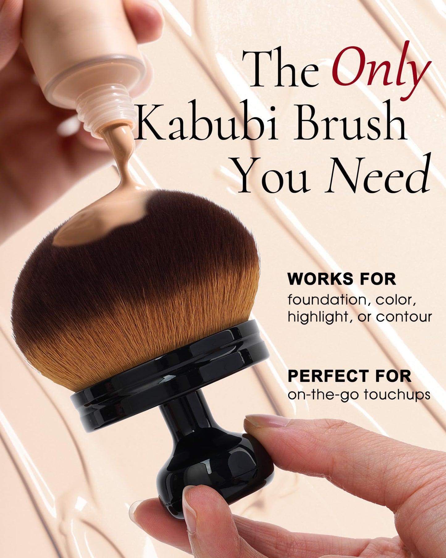 Extra Large Body Makeup Brush Self Tanner Kabuki Foundation Brush for Leg Face Makeup, Back Lotion Sunscreen Applicator Self Tan