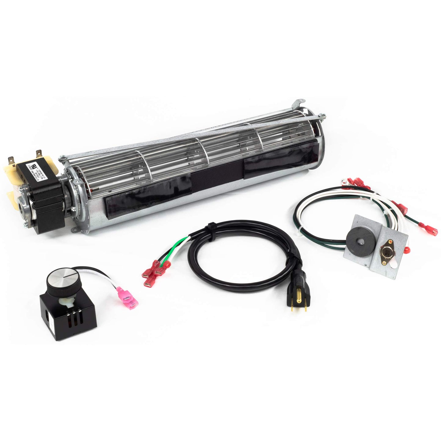 BKT GA3650T GA3650TB GA3700T GA3700TA Fireplace Blower Fan Kit for Desa, FMI, & More - Energy-Efficient Fireplace Fan Blower Kit w/Power Cord, Etc. - Easy-to-Install Home Heating Accessories