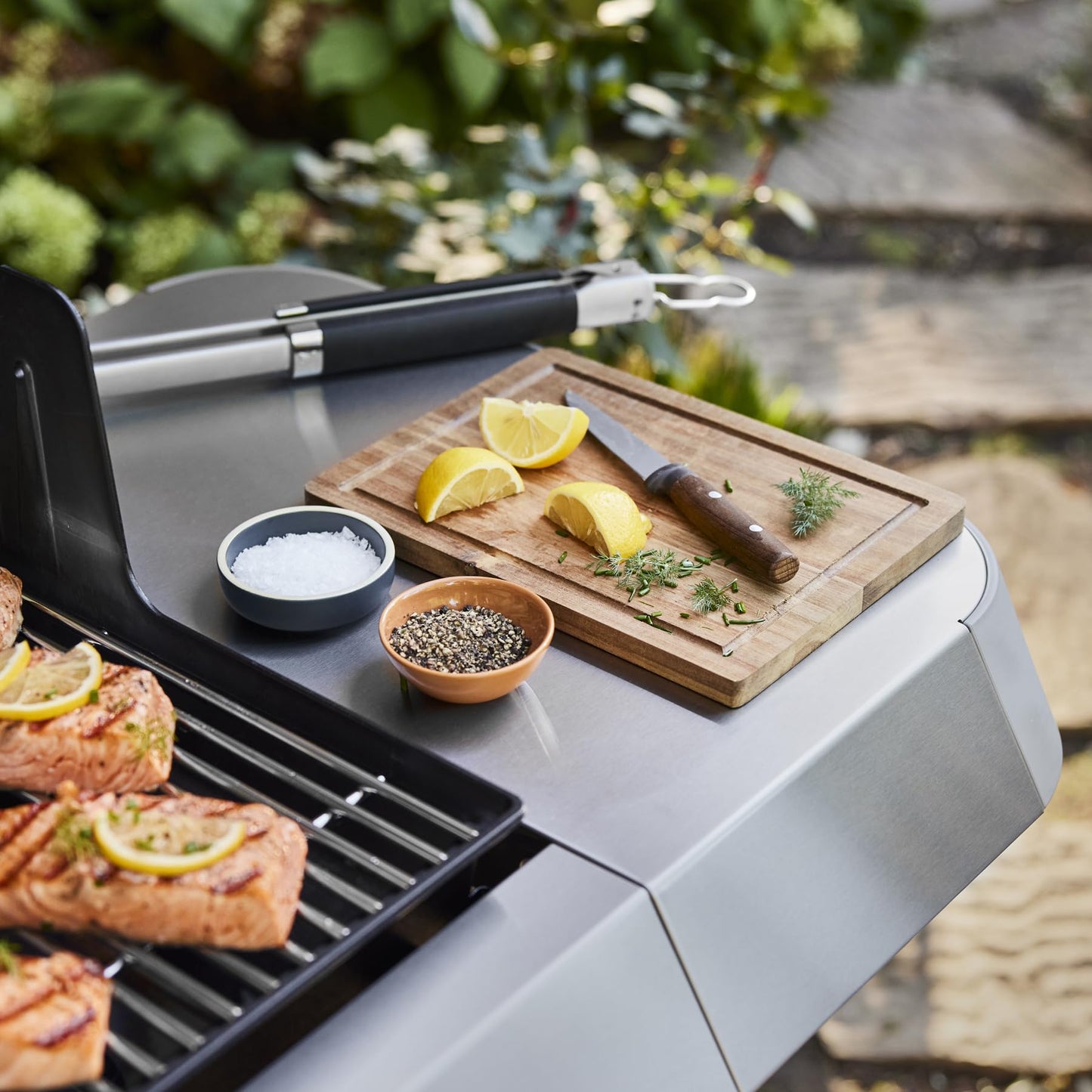 Weber Genesis S-415 Liquid Propane Gas Grill for Outdoor Cooking, Stainless Steel, 4 Burners – Stainless Steel Cooking Grates & PureBlu Burners