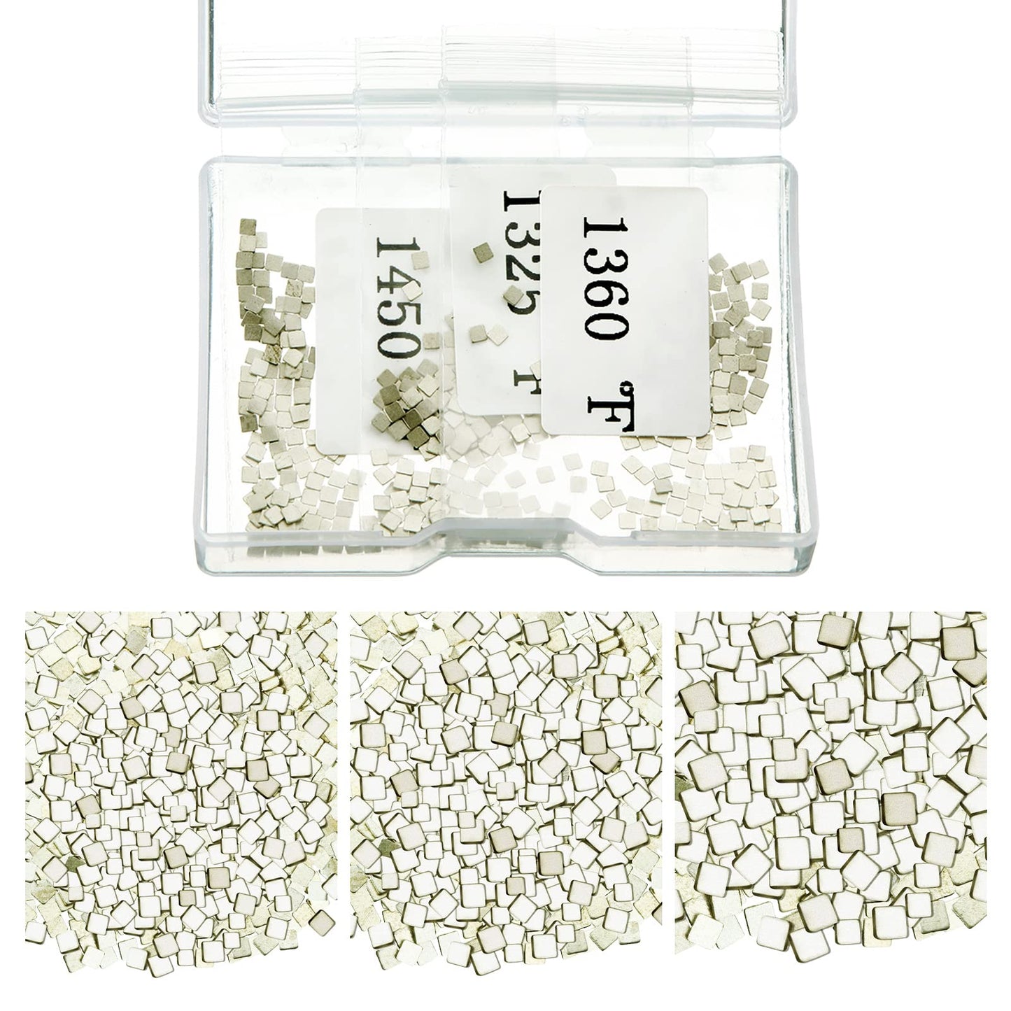 About 500 Pcs 4.5 Grams Silver Solder Jewelry Precut Chips Solder Ultra Tiny Medium Density Easy Bond for Jewelry 2 x 2 mm (E, M, H)