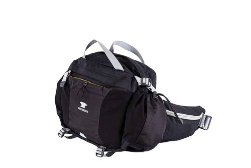 Mountainsmith Tour Lumbar Waist pack, Running, Hiking, Cycling, Travel, and Outdoor Sport Activities with Dual Water Bottle Holders, Grey Black