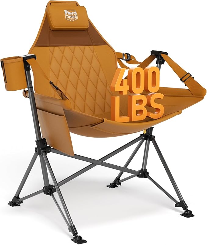 TIMBER RIDGE Hammock Camping Chair, Oversized Swinging Hammock Chair with Adjustable Back and Seat for Outdoor Lawn, Sport...