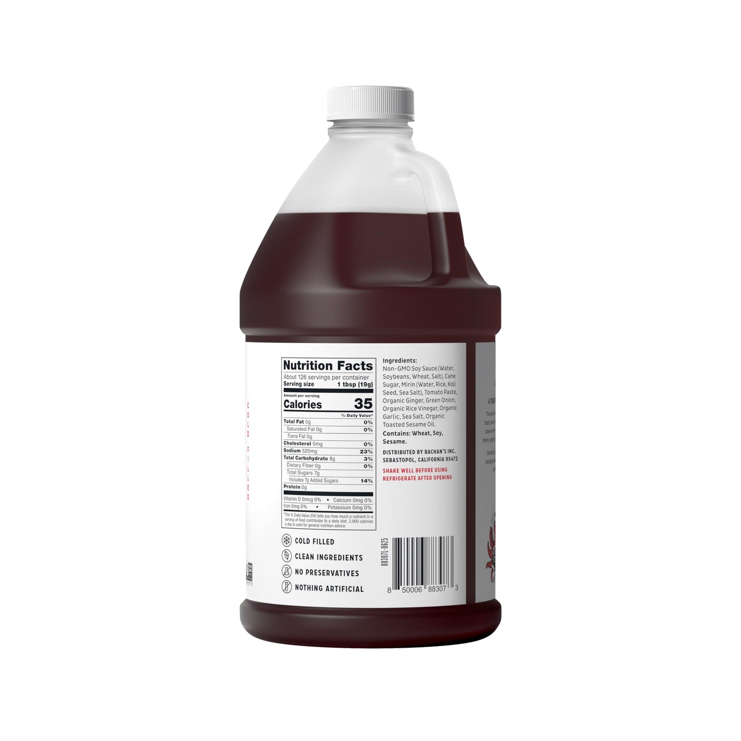 Bachan's - Original Japanese Barbecue Sauce, 85 Oz, Half Gallon - BBQ Sauce for Wings, Chicken, Beef, Pork, Seafood, Noodles, and More. Non GMO, No Preservatives, Vegan, BPA free