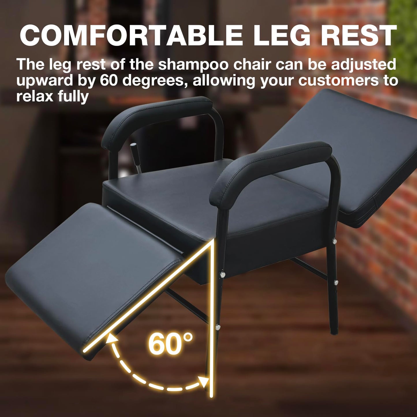 Reclining Shampoo Chairs Adjustable Height Shampoo Chairs for Salon Barber Chair Hair Stylist Chair Recline Salon Chair Spa Beauty Equipment for Hair Stylists, Tattoo Artists, Cosmetologists