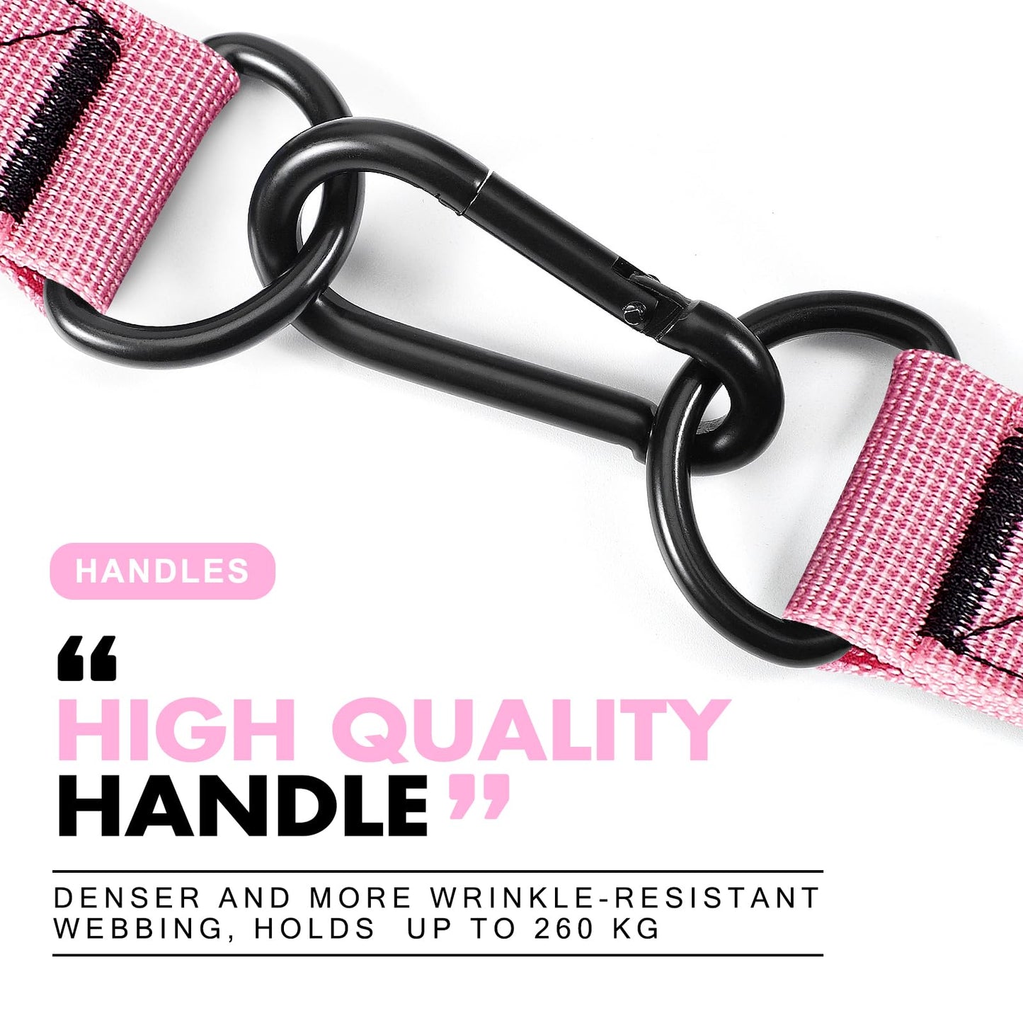 HPYGN Gym Equipment, Gym Exercise Handles, Cable Attachments for Gym, Replacement Handle Attachments for Cable Machine Pulleys, Resistance Band and Strength Trainer, Pull Down Workout Accessories