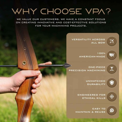 Vantage Point Archery VPA 1 1/4" 3 Blade 200 Grain 3-Blade Broadhead, Screw-in, 1045 Carbon Tool Steel 50-52 Rockwell, 3 Pack, Made in The USA