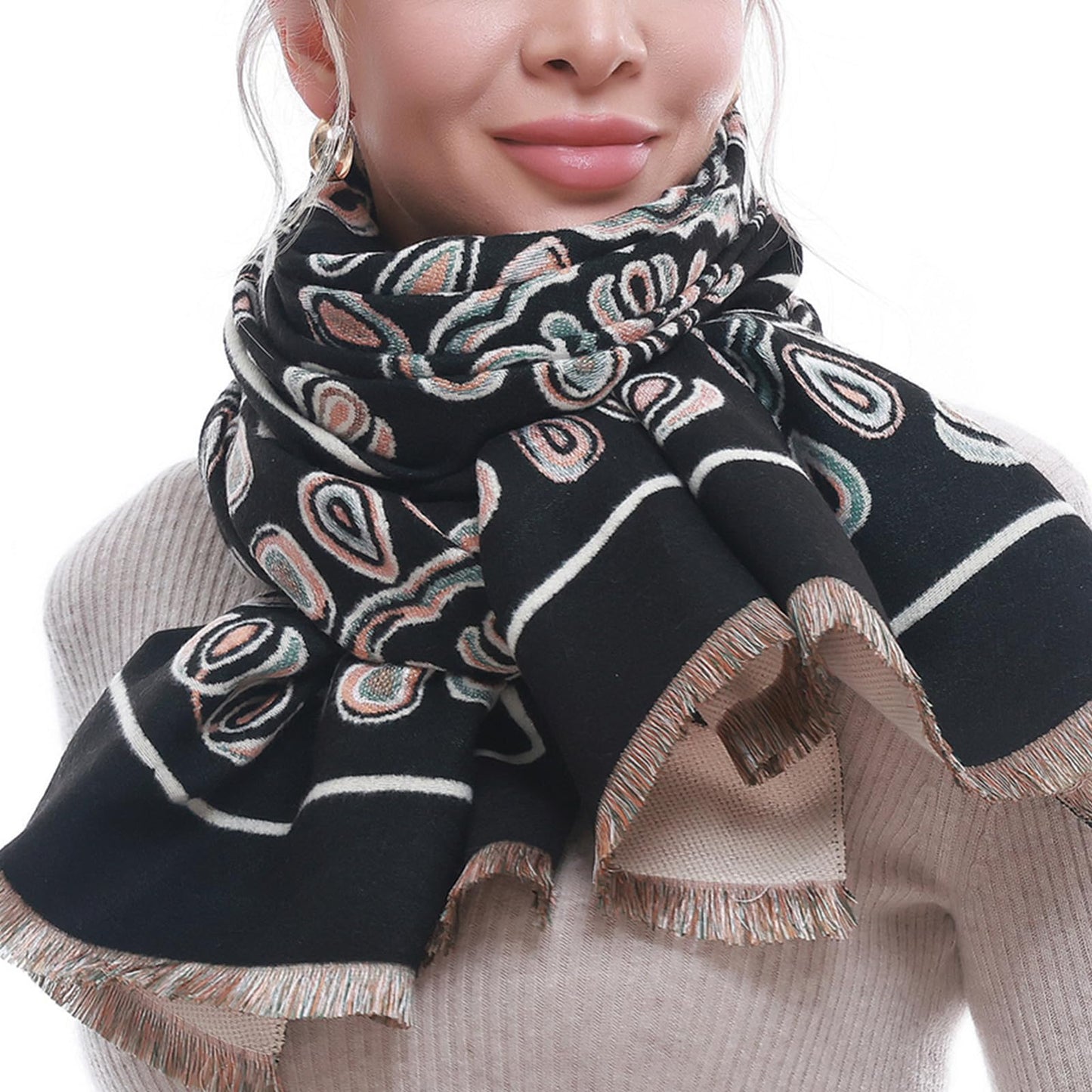 SWAT PANY Scarf for Women Pashmina Blanket Shawls and Wraps Winter Warm Scarves