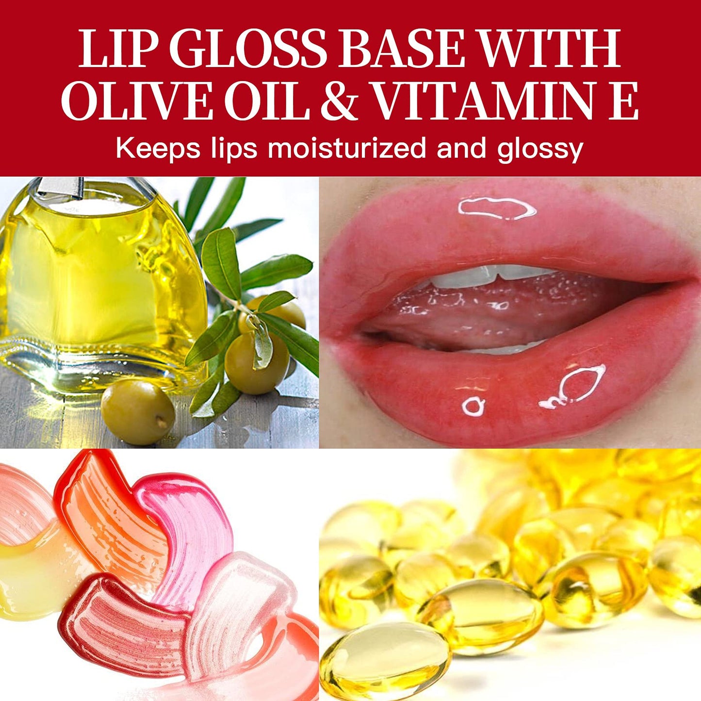 PARAMISS Lip Gloss Base 10 Ounce (350 ML) Clear Lip Gloss Non-Stick Moisturizing Versagel lip gloss base DIY Handmade Lip Gloss