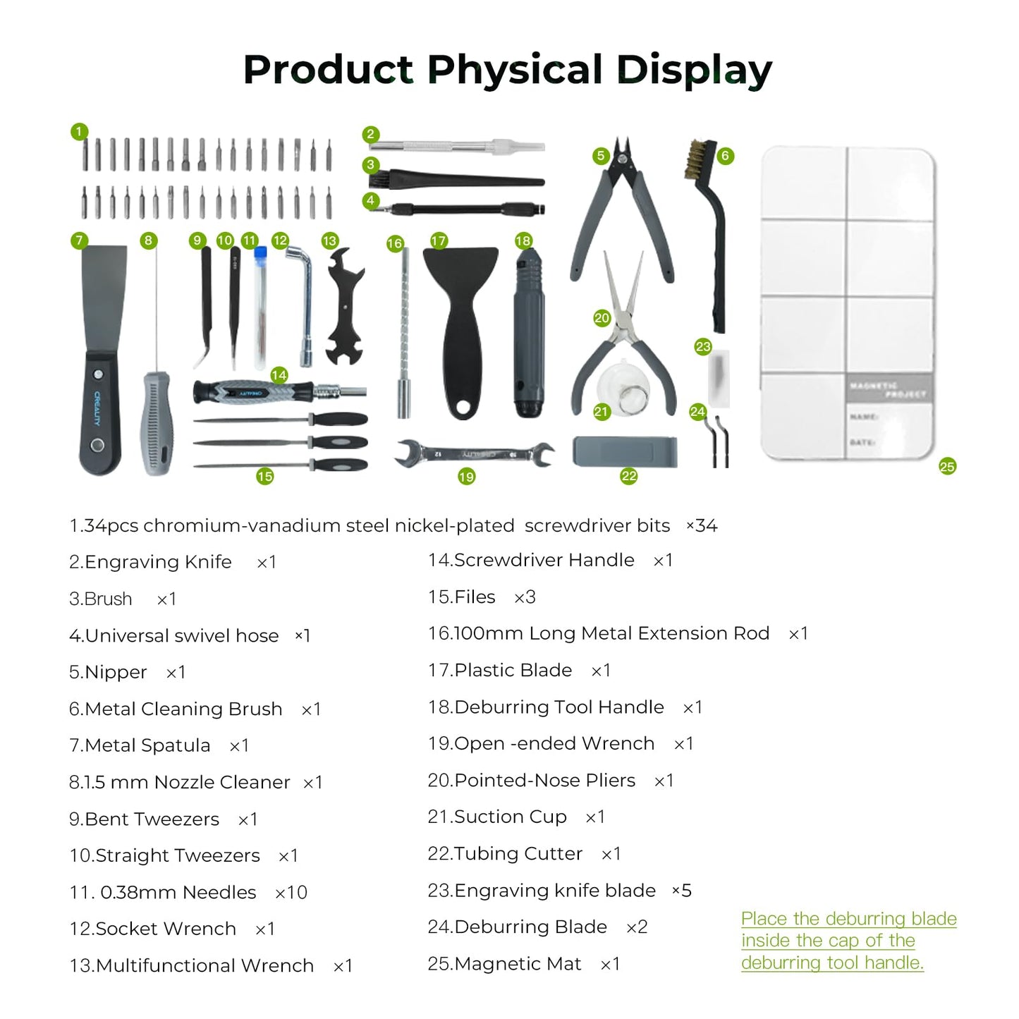 Creality K2 SE 3D Printer, Max High-Speed 500mm/s, Support Multicolor Printing Needs CFS Bundle with 74Pcs 3D Printing Tool Wrap Kit