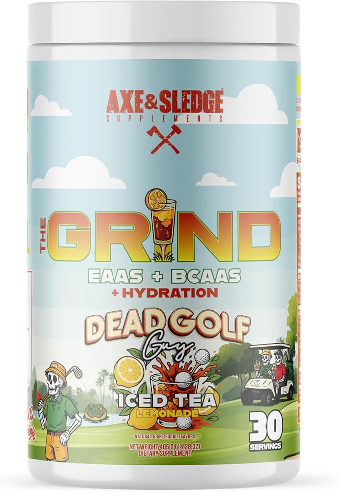 Axe & Sledge The Grind Essential Amino Acids |EAA & BCAA Powder |Muscle Recovery & Electrolytes for Hydration | Stimulant-...