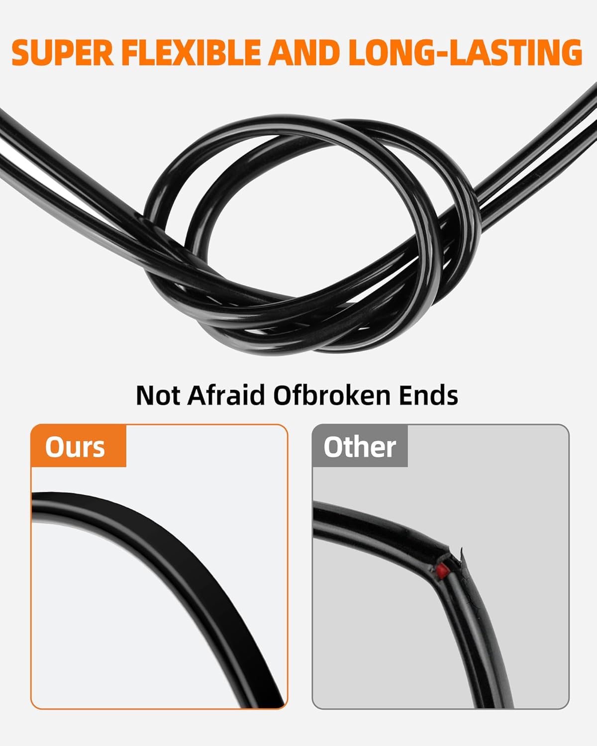 10 Gauge Wire, 10 AWG 2 Conductor Electrical Wire, Flexible/Oxygen-Free Tinned Copper/Stranded PVC 10/2 Cord for Automotive, Marine, LED Strips, Solar, RV, Lighting (30FT)