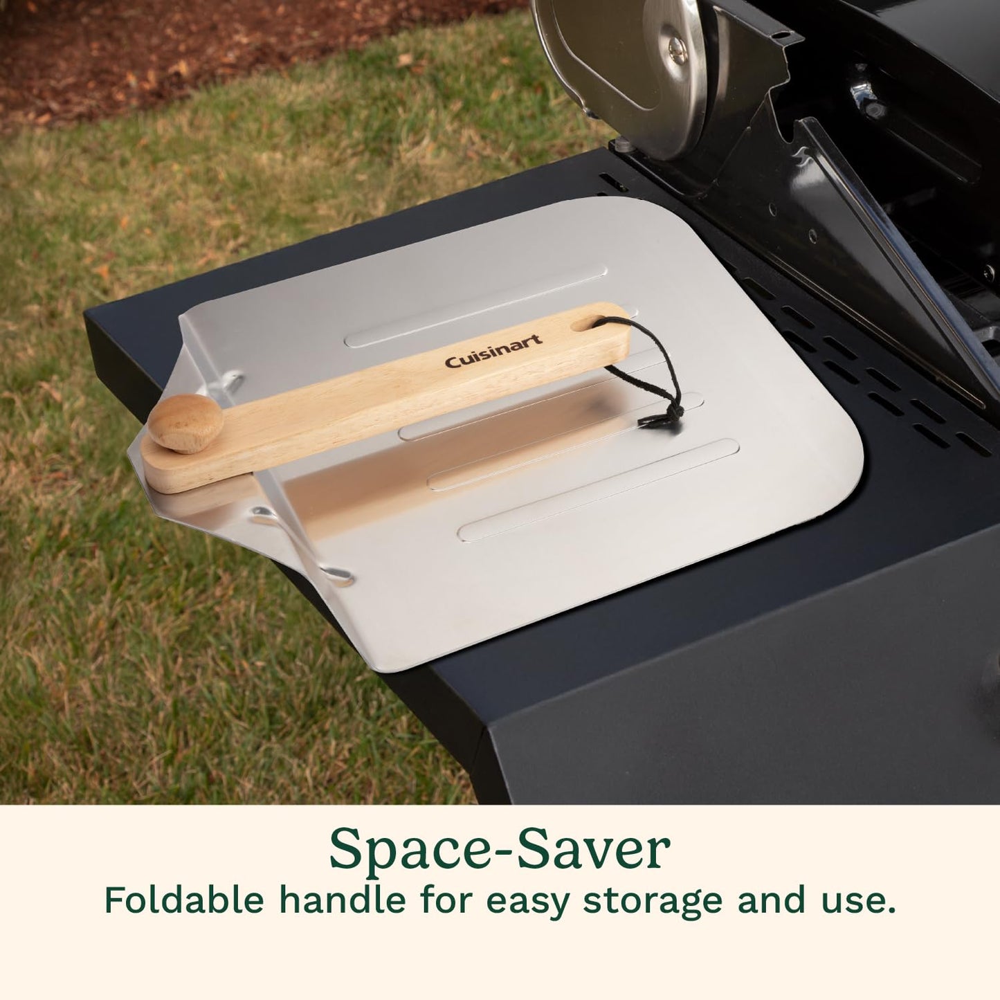 Cuisinart Grill Top Pizza Oven Kit, Portable Make Your Own Pie Set With Pizza Peel and Cordierite Stone, Baking Oven for Backyard Homemade Pizzas, Perfect Pie Accessory