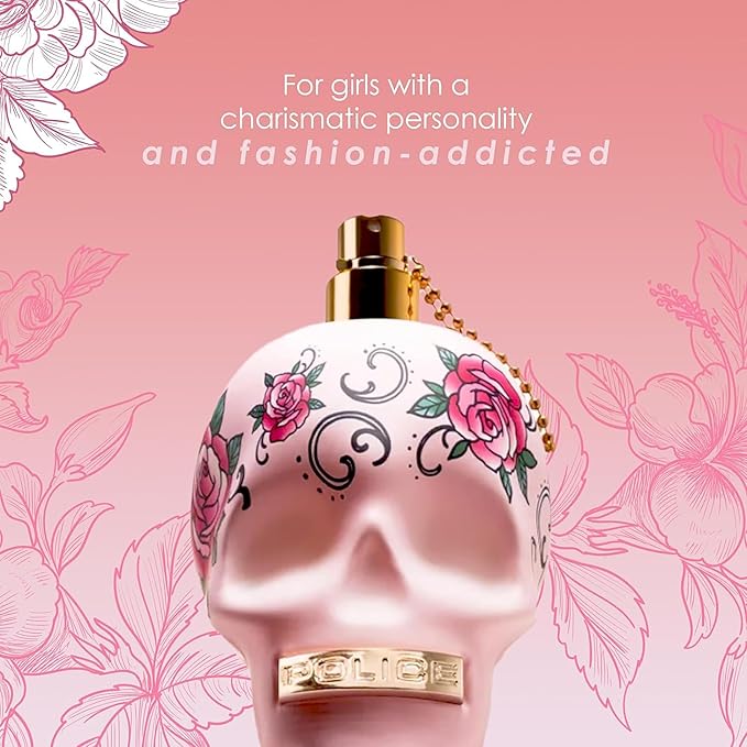 To Be Tattooart For Woman By Police - Fragrance For Women - Floral Fruity Gourmand Scent - Creamy Sandalwood And A Powdery-Sweet Marshmallow Accord - Eye-Catching Skull Bottle - 4.2 Oz EDP Spray