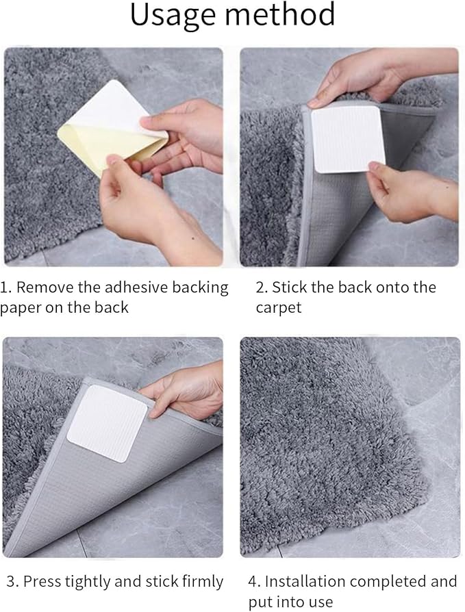 Rug Pad Gripper for Hardwoods Floor Vacuum Techs Invisible Carpet Grips Anti Slip Area Pad Reusable Rugs Tape Reusable Tape