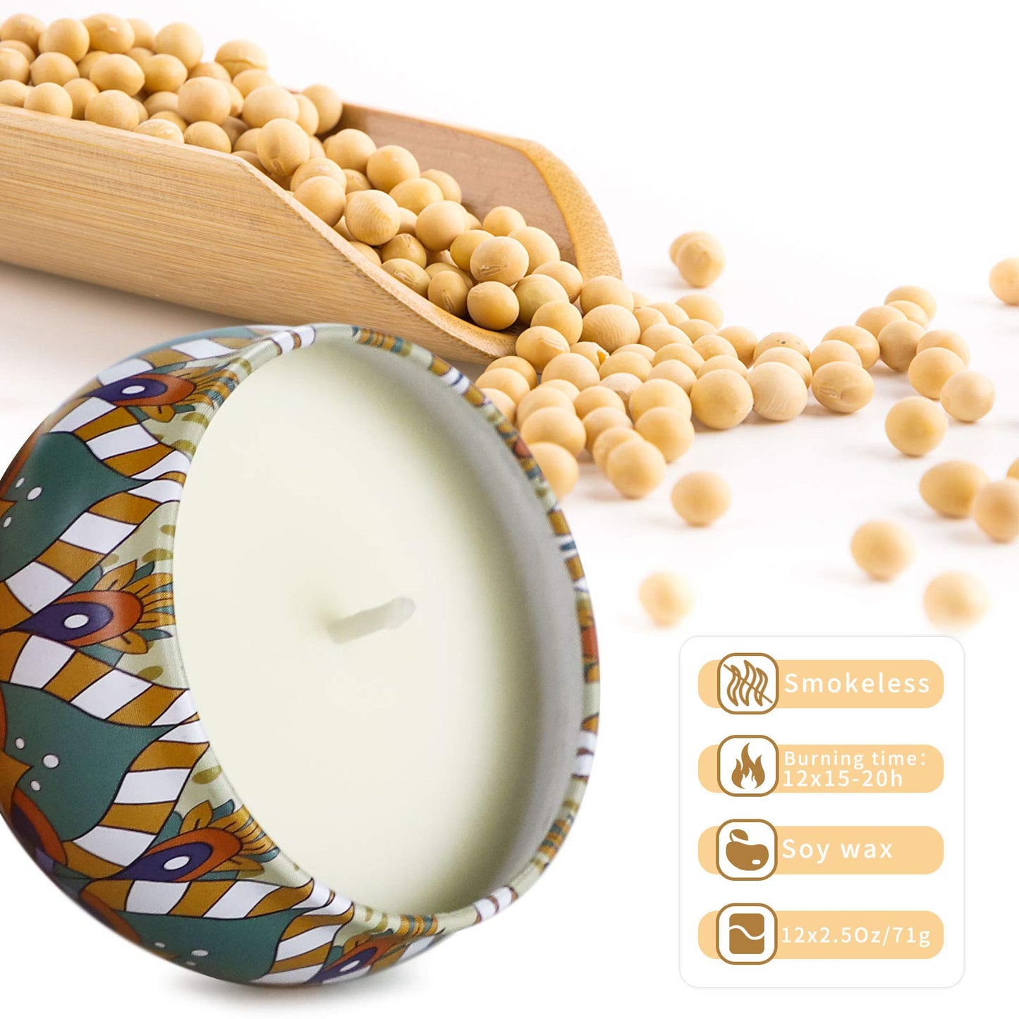 Candles Gifts for Women, 12 Pack Soy Wax Candles for Home Scented, Birthdays Thank You Mothers Day Gifts for Women Mom Who Have Everything