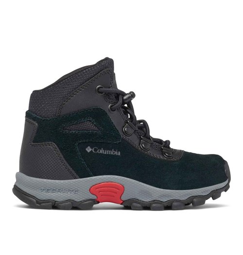 Columbia Youth Unisex Newton Ridge Amped, Black/Mountain Red, 8