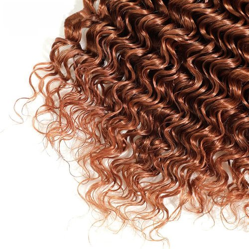 Ombre Human Hair Bundles Highlight Brown Deep Wave Bundles Hair Extensions 28 30 32 Inch Grade 8A Brazilian Virgin Remy Hair 3 Bundles Double Weft P1B/30 Bundles Hair Weave