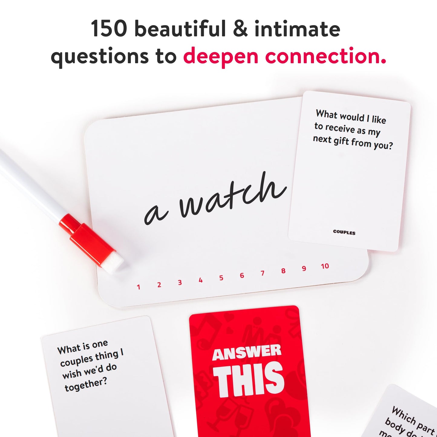 Answer This - Do You Really Know Your Partner? - Couples Game for Adults - 150 Fun & Interactive Conversation Cards for Date Night, Game Night or Valentines – Great Anniversary or Engagement Gift