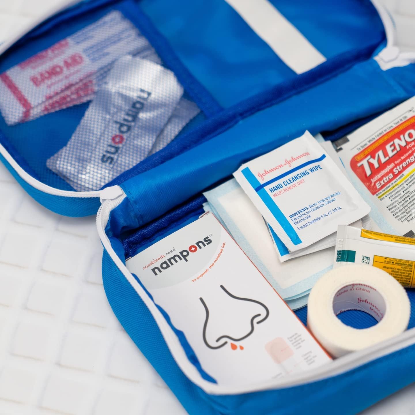 Nampons Nosebleed Stoppers - 6 Nose Bleed Plugs with Clotting Agent to Stop Nosebleeds Fast. Perfect First Aid Item Trusted by Doctors and Hospitals. Safe and Effective for Teens, Adults, Seniors
