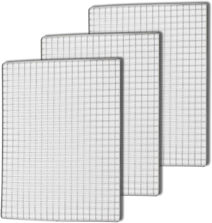 Grill Mesh Set of 3, Non Stick Barbecue Wire Mat Reusable Mesh Accessories Multi Functional BBQ Grill Mat for Picnics Camping